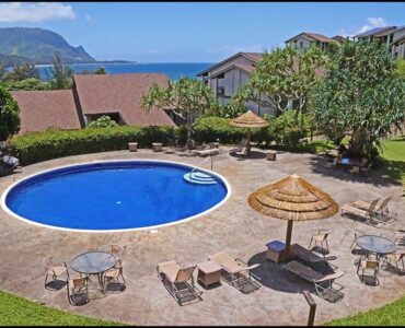 Resorts second swimming pool offers quiet relaxation.