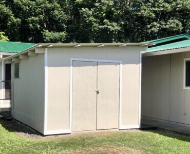 Storage Shed / Workshop which has power and a window is approximately 16' x 10' and could be used for many possibilities.