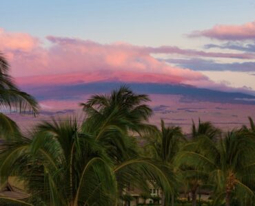 Halii Kai Townhome on the Coconut Grove with view to the Kohala Mountains and beyond.