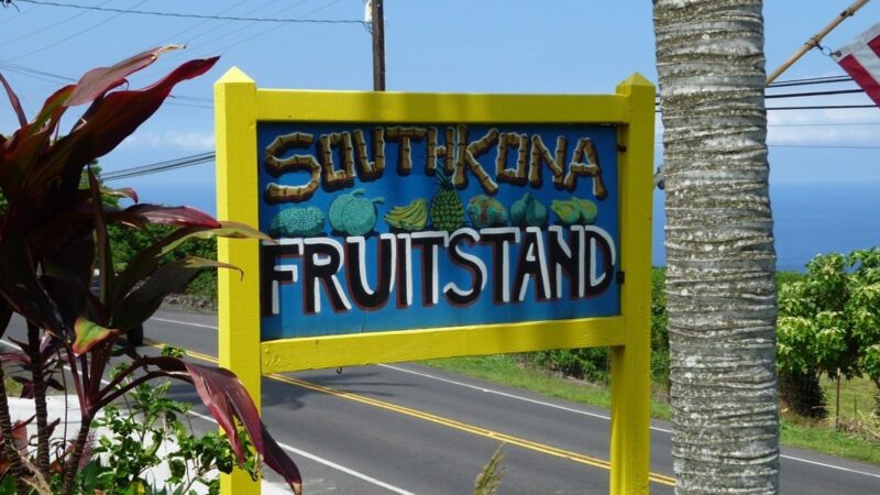 The famous South Kona Fruit Stand is for sale! Move to West Hawaii and own and run your own business to change your life.