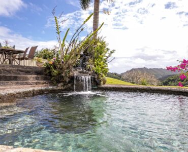 Private Pool with view of the Wailua River Valley