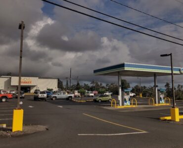 1 of 3 gas stations, newer strip mall where the post office is, and another market.  Lots of places to shop, eat, and gas up!